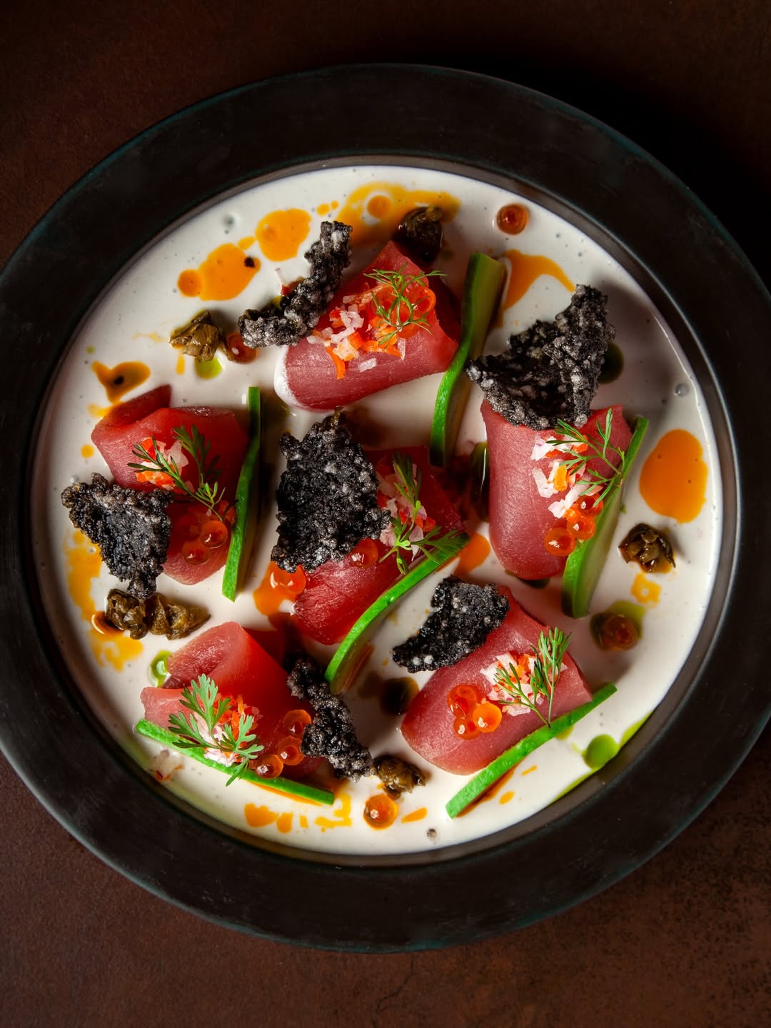 Plato de cocina nikkei en Osaka Quito